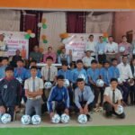 पीएम जवाहर नवोदय विद्यालय उड़ियाकला में फीफा फुटबॉल वितरण कार्यक्रम संपन्न।